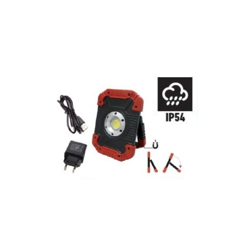 FOCO LED BAT 10W 800LUM IP54 ML10USB